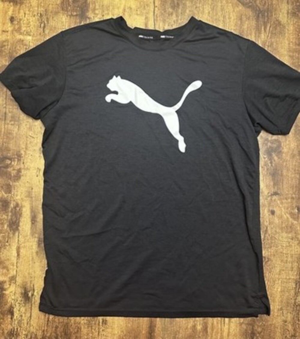 Puma Training Big Logo mens Performance T-Shirt Black large